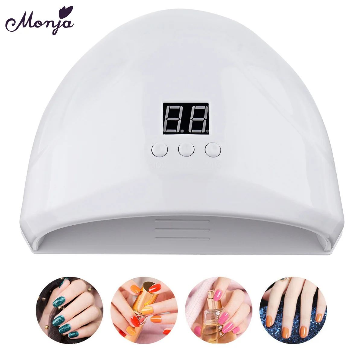 

Monja 7 цветов 24 Вт Сушилка для ногтей USB зарядка для ногтей светодиодный светильник для дизайна ногтей УФ-гель Быстросохнущий автоматический датчик времени маникюрный аппарат