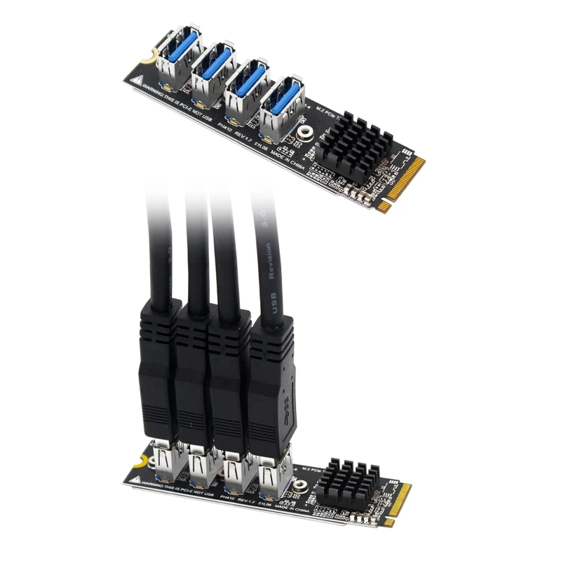 

PCI Express Expansion Card Desktop SSD Controller M.2 M Key to PCIe X1 Hard Disk Adapter Add On Cards For 2230-2280 SSD