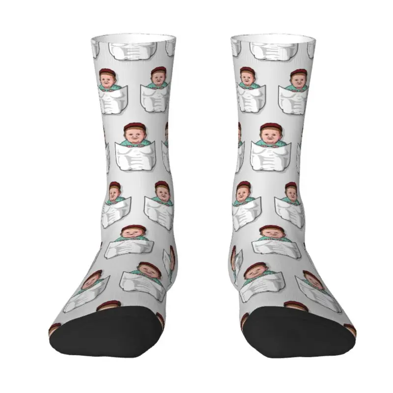 

Hasbulla Pocket Meme Men's Crew Socks Unisex Funny Spring Summer Autumn Winter Dress Socks