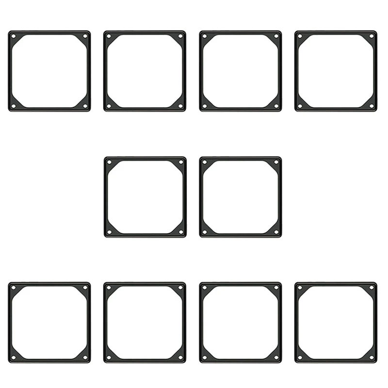 

10 шт., силиконовые прокладки для вентилятора компьютера, 120 мм