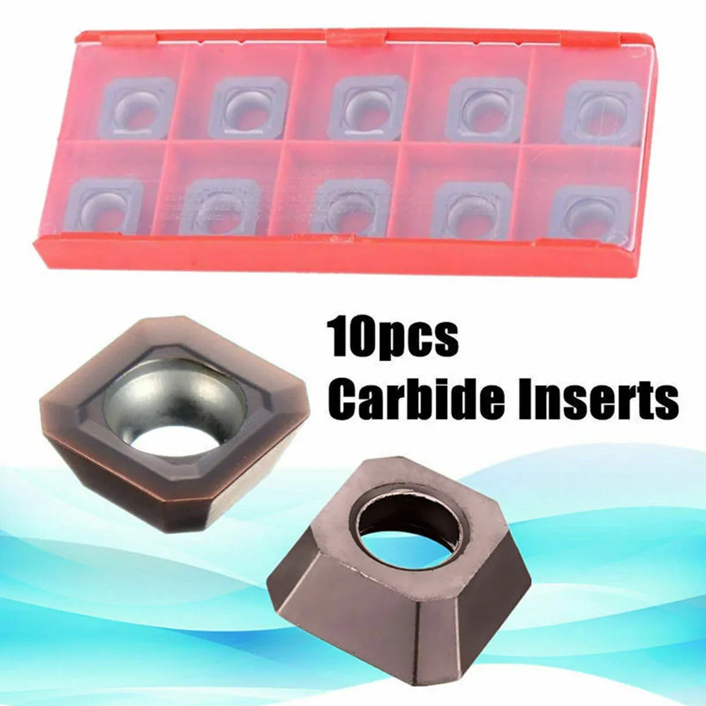 

10PCS SEHT1204AFSN-X45 PC9035 SEHT43AFSN-X45 Square Milling Cutter Inserts Carbide Blade 7 Mm For Semi-finishing CNC Tool