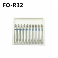 10pcs dental clinic diamond burs drill for low speed contra angle handpiece dentist tool polishing tools fo r32