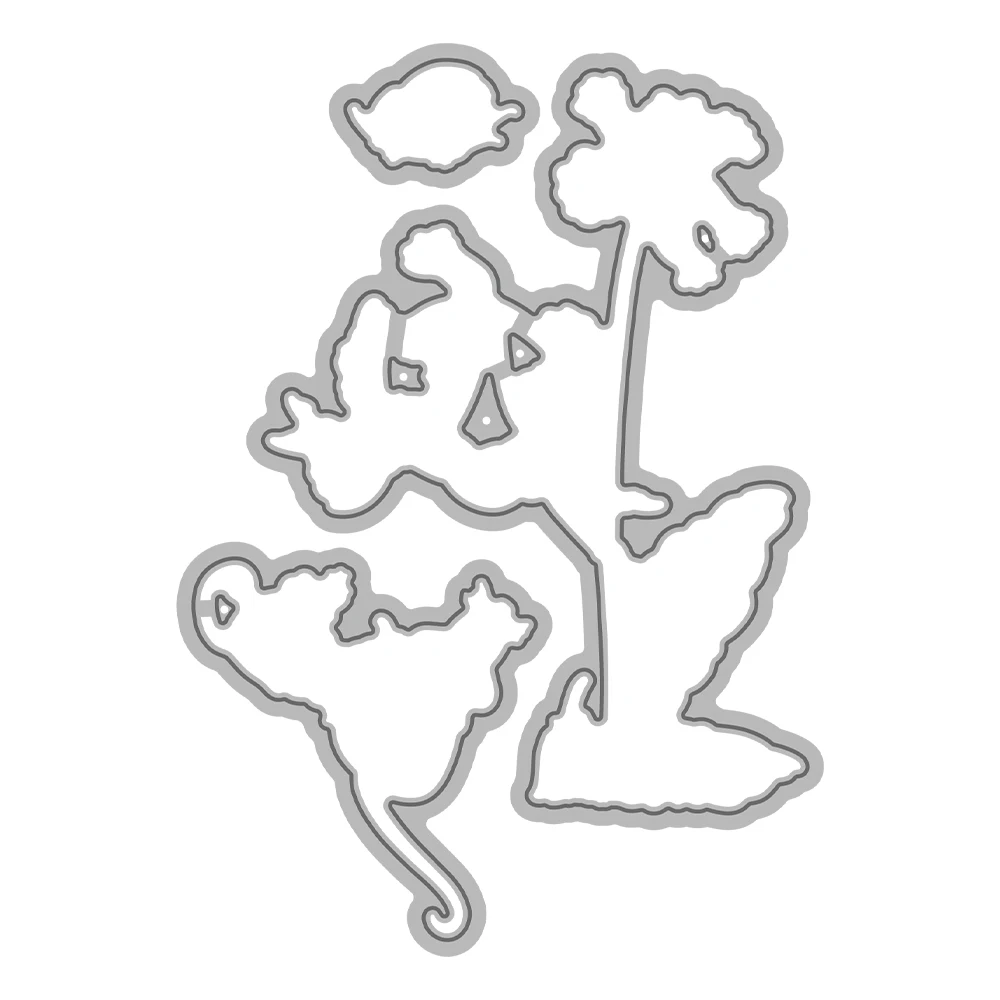 Mangocraft весенний день цветы фея мышь вырезание штампы прозрачный штамп сделай сам