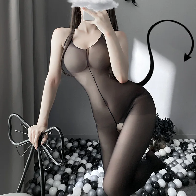 

Женские пикантные колготки, прозрачные пикантные чулки, слитные чулки с промежностью