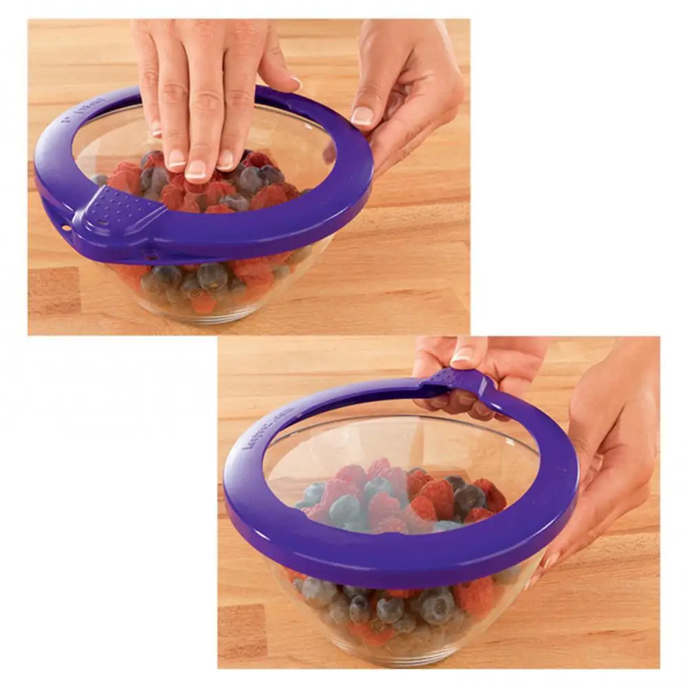 

5Pcs/Set Food Preservation Cover Clear Reusable Wrap Bowl Pot Lid Cookware Tool