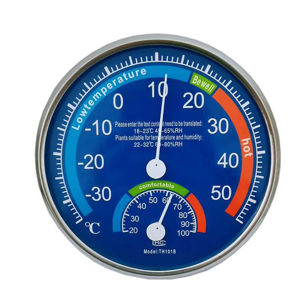 

Thermo-hygrometer ABS Black/blue Room Climate Control Inside Thermometer Hygrometer Thermo Analogue Humidity