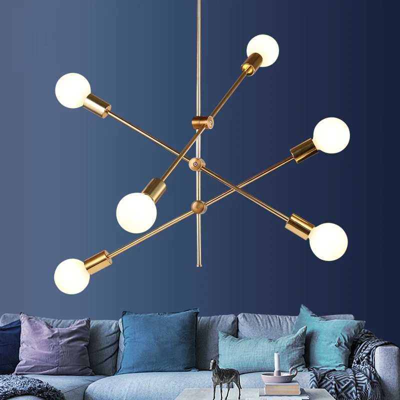 

Кухонный подвесной светильник для магазина, люстра, светильник для спальни, Золотая лампа для столовой, потолочный светильник s, лампы для д...