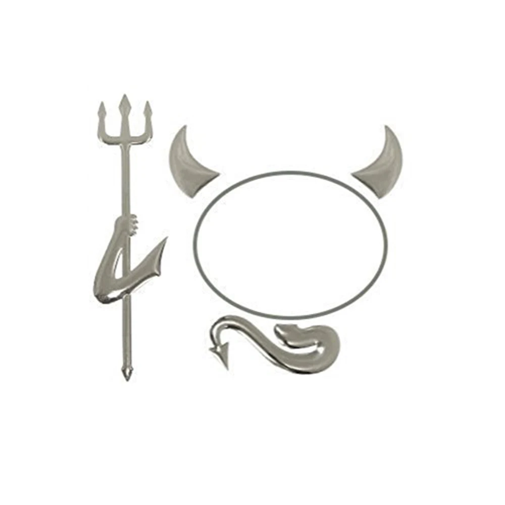 

Интересная 3D наклейка для автомобиля, Стайлинг автомобиля, внешнее украшение, ПВХ логотип дьявола, хвост, водонепроницаемая крышка, фотоэле...