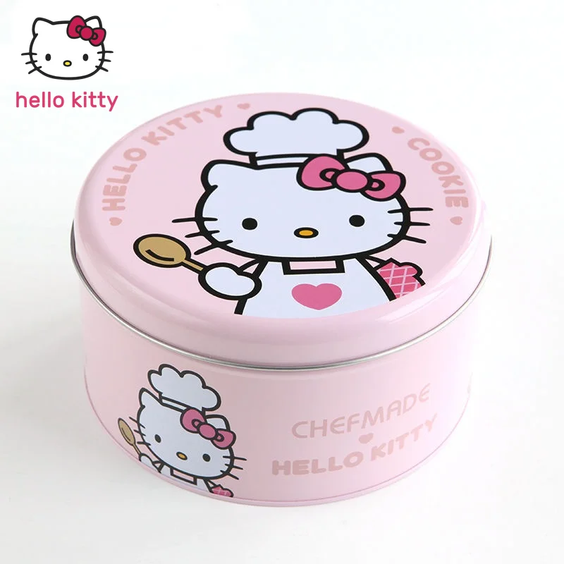 

TAKARA TOMY Hello Kitty Cartoon Fashion Household Cookie Storage Tin Box Moisture-proof Food Safety Box