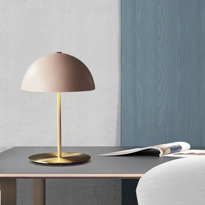 

Macaron NEW Mushroom Lamp Nordic Simple Princess Room Pink Table Lamps Living Room Study Bedroom Bedside Light Table Lightings