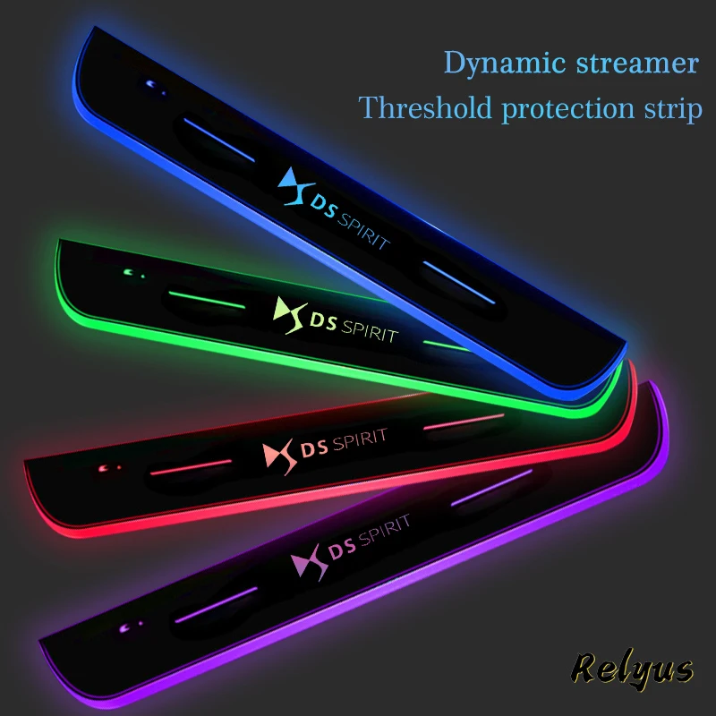 

Light Car Water Cup Track Holder 7 Colorful USB Charging Led Atmosphere Light For DS GEIST DS3 DS4 DS4S DS5 DS 5LS DS6 DS7