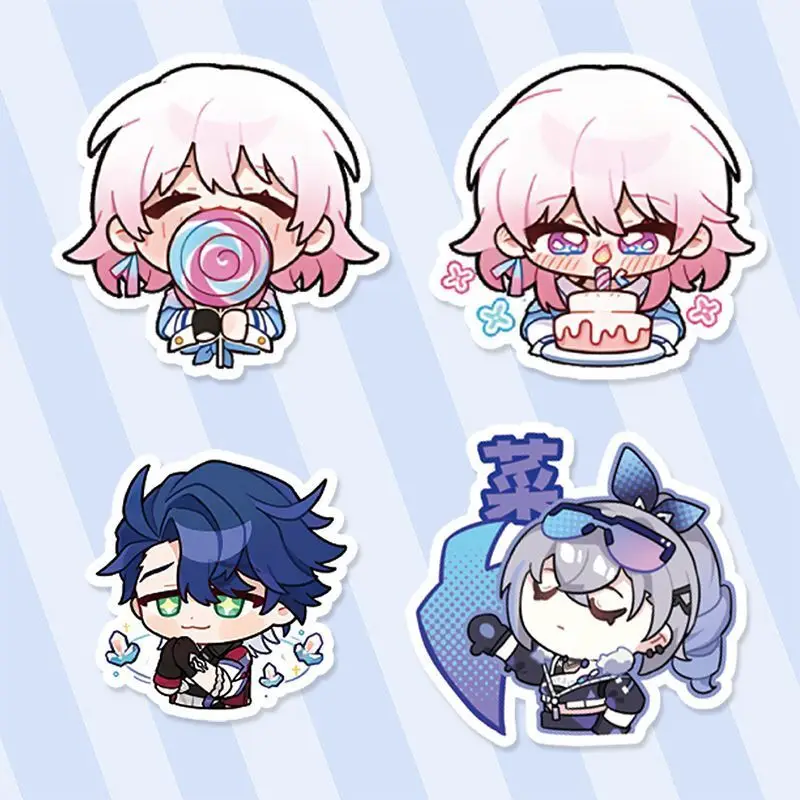 50 шт. аниме Honkai: Star Rail Jing Yuan наклейки с лезвием для ноутбука гитары телефона