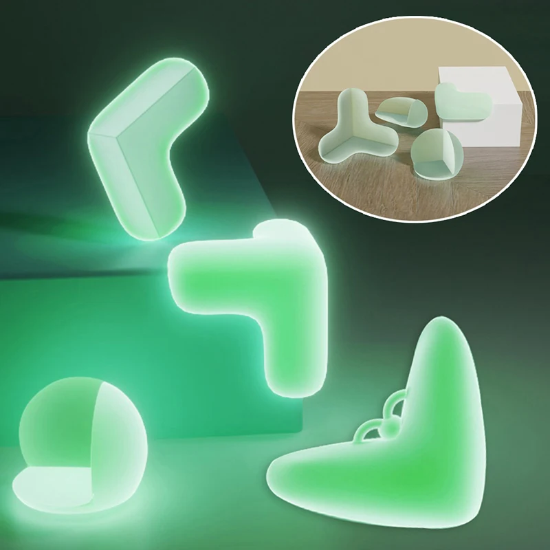 

Силиконовая светящаяся защитная накладка на углы стола для безопасности детей