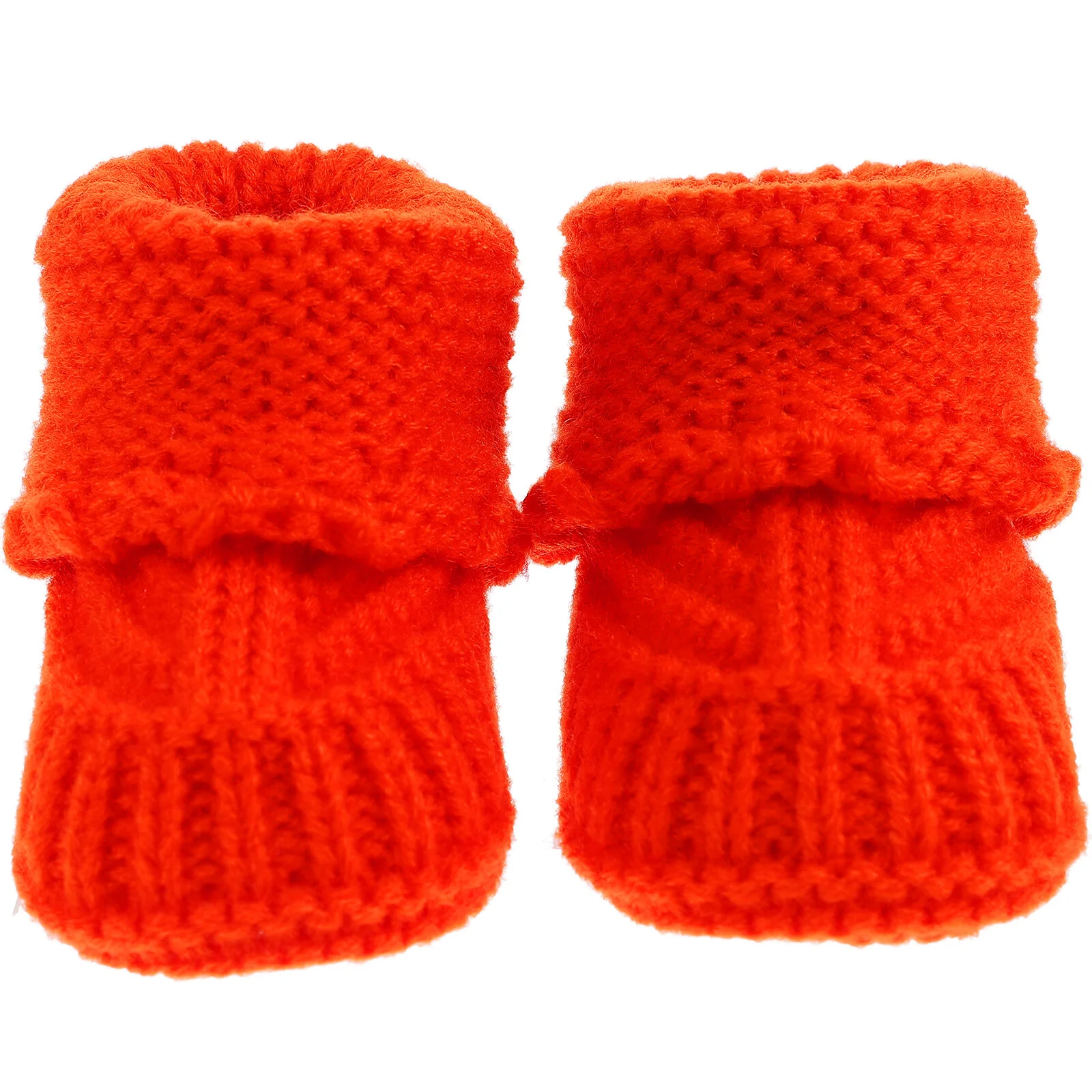 

Knitting Shoe For Baby Booties Manual Thick Shoes Yarn Handmade Crochet Knitted Newborn Infant