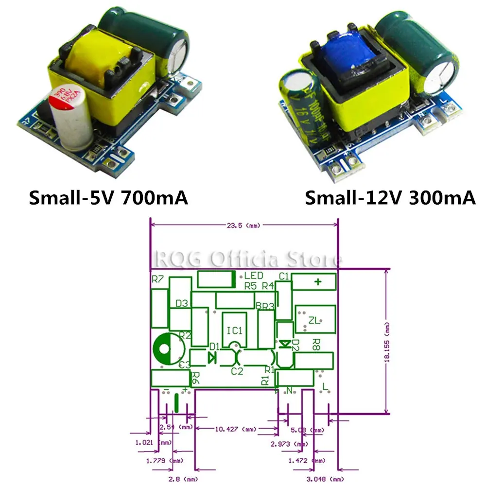 AC-DC 5V 700mA 12V 450mA 9V 500mA 3.5W Precision Buck Converter AC 220V to DC step down Transformer power supply module on - AC-DC 5В 700мА 12В 450мА 9В 500мА 3.5Вт Точный преобразователь снижения напряжения переменного тока 220В на постоянный ток