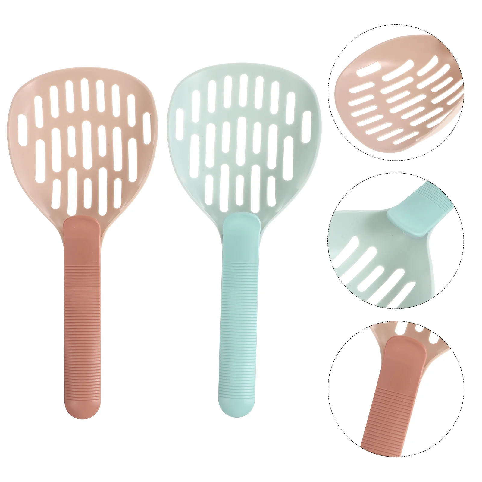 

2Pcs Cat Litter Scoops Hollow Cat Sand Shovels Toilet Cleaning Scoops