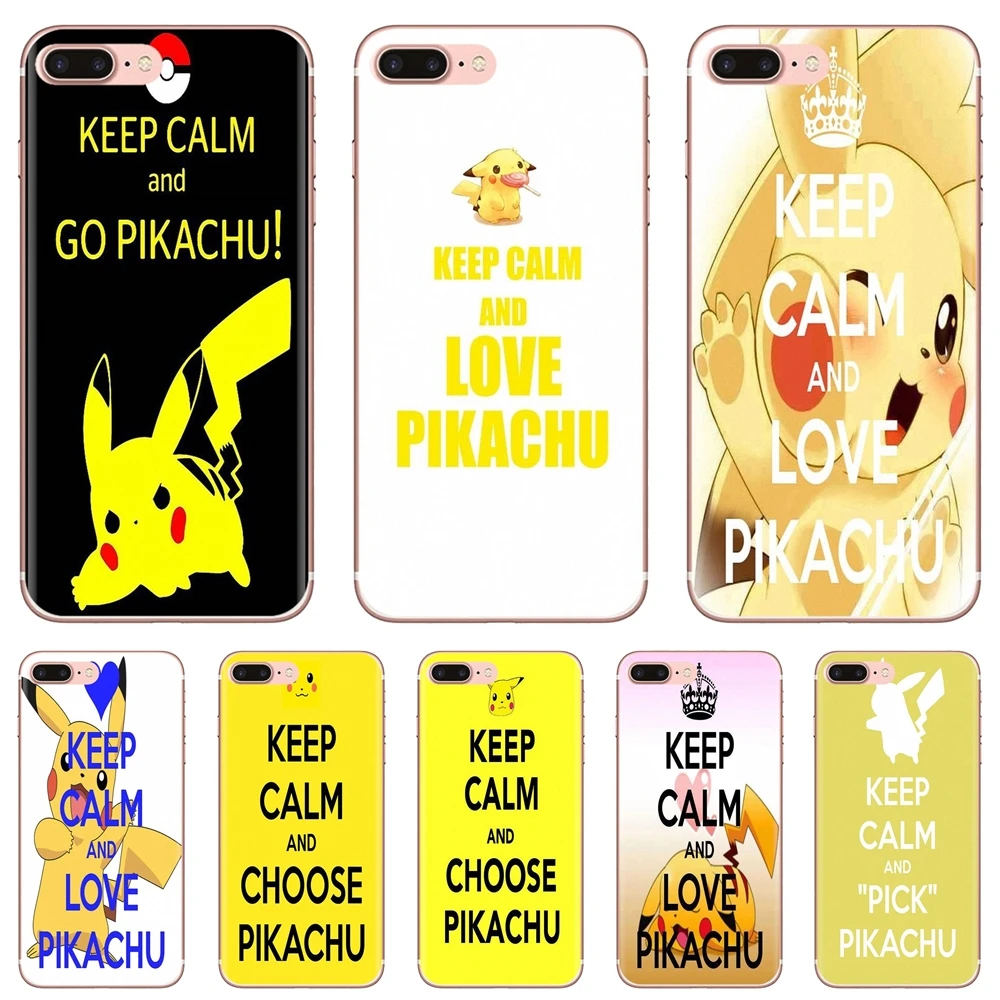 Чехлы с надписью Keep calm and Choose Love pikachu для Huawei P30 P40 P20 P7 P8 P9 P10 Lite Plus Pro 2015 2016 2017 Mini