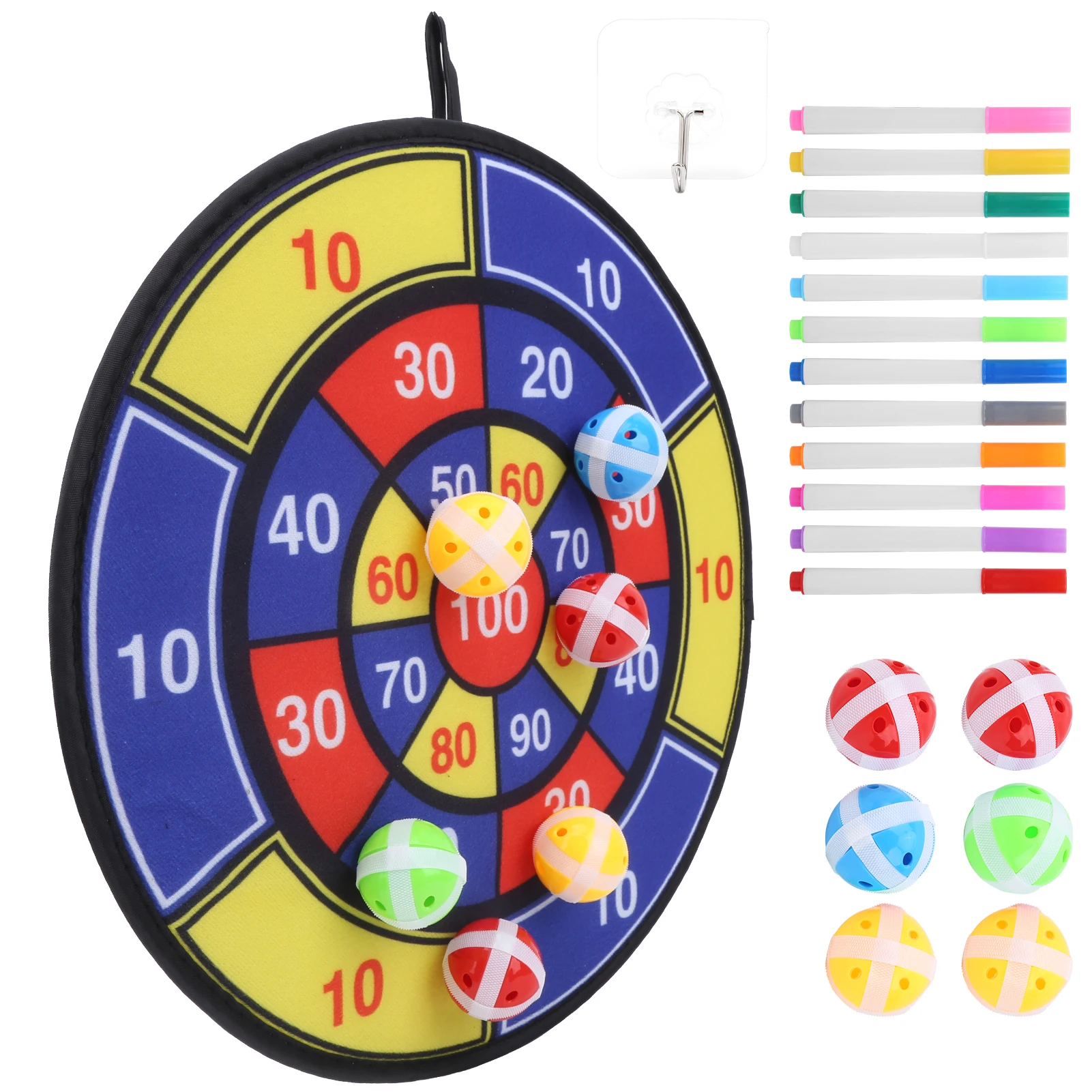 

Children Checkerboard Game Dart Board Target Puzzle Toy Slimeball Lint Dartboard Set