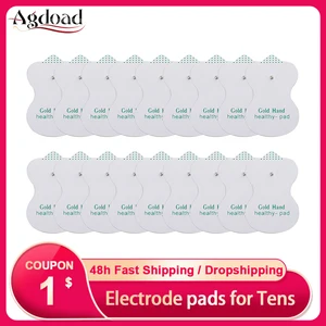 2050100200 шт электродные прокладки для цифрового электронного массажа тела Расслабляющая стимуляция мышц десятки акупунктурный терапевтический массажер