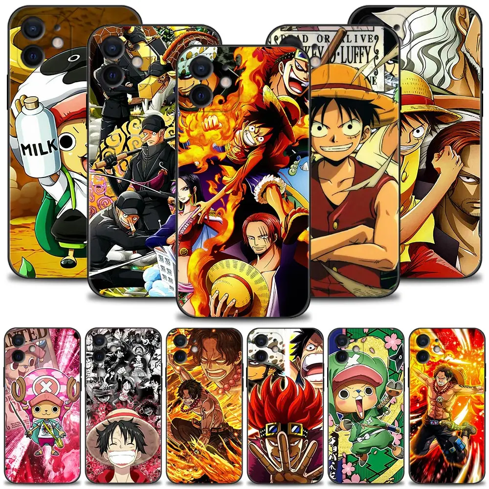 

Phone Case For iPhone 13 12 Mini 13 12 11 Pro Max Cover X XR XS Max Capa 6 6S 7 8 Plus SE(2020) Funda Hot Anime One Piece