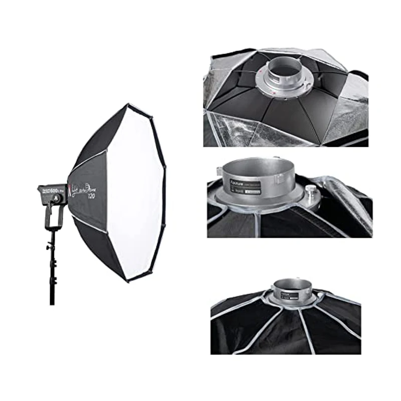 Свет Aputure восьмиугольный 120 см портативный Bowens Mount Softbox фотография Аксессуары для