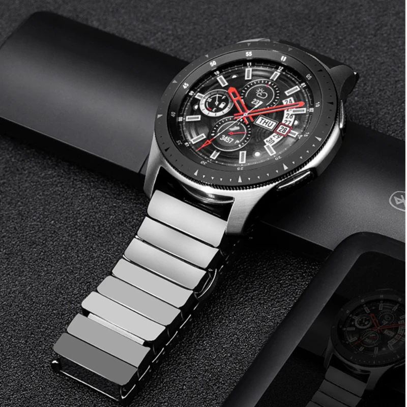 Ceramic Strap 20mm 22mm Band for Samsung Galaxy Watch 3 Active 2 Gear S3 Bracelet Correa for Huawei GT2e/GT3 for Amazfit GTS Bip