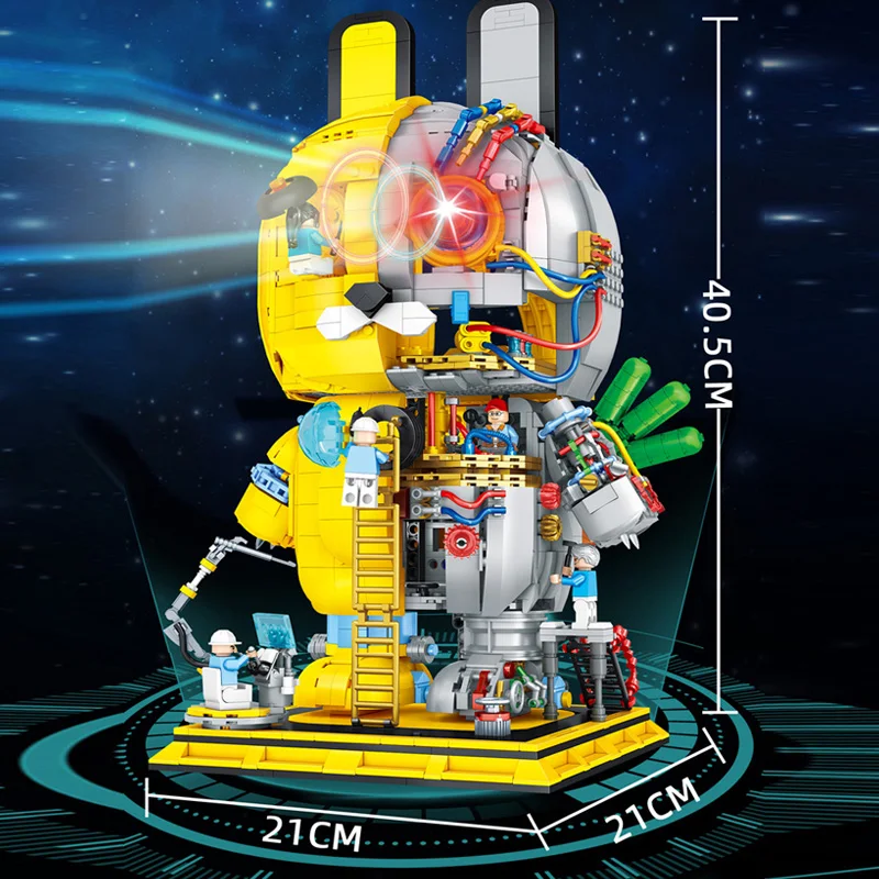 2119 шт. MOC, технические креативные механические строительные блоки с кроликом, кирпичи, сборка моделей, игрушки для детей, подарочный набор на день рождения (art.: 3920cd55e66fc) - 3920cd55e66fc