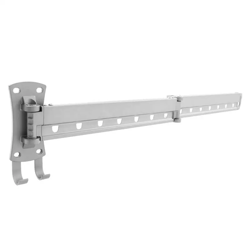 

Wall Mount Clothes Hanger Racks Folding Garment Hooks Clothing Storage Organizer