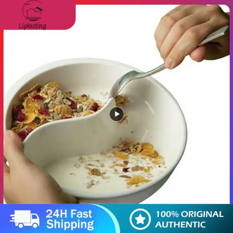 Creative Lazy Snack Bowl Dry And Wet Separated Oatmeal Bowl BPA Free High Quality ABS Microwave Safe Bowl Children's Bowl