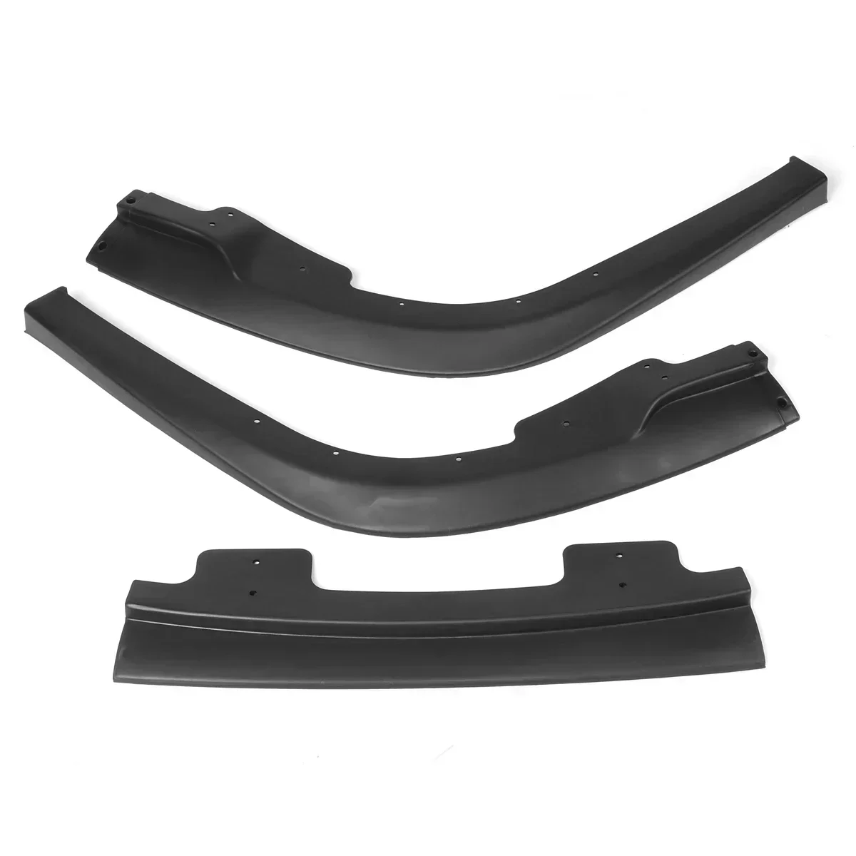 New Matte Black 3pc Car Front Bumper Lip Splitter Spoiler Diffuser Cover Trim For Subaru Impreza WRX Sti S204 2006-2007 Body Kit