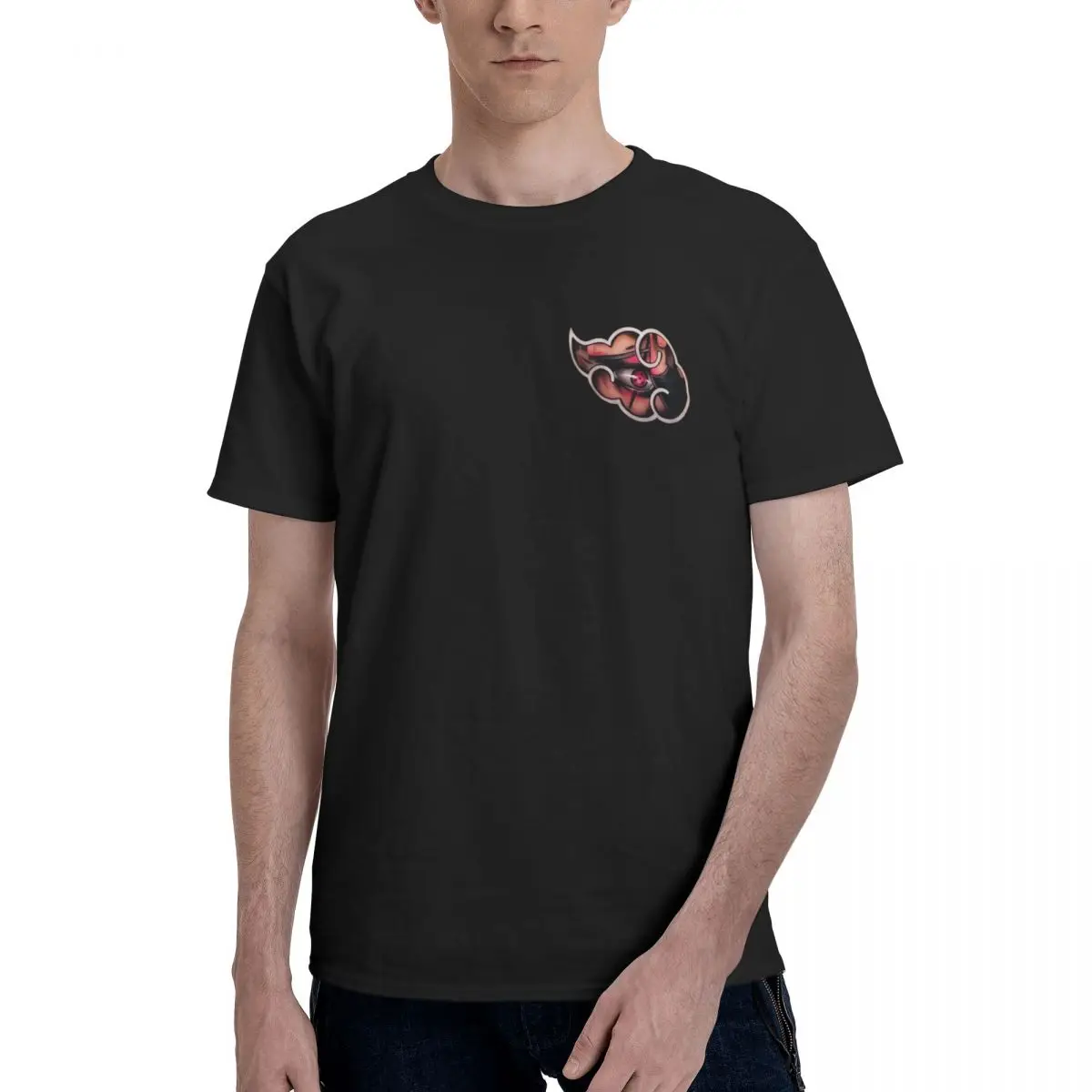 

Anime Anime Akatsuki Narus Geek Men's Basic Short Sleeve T-Shirt men set Uchiha Classic Tees Tops