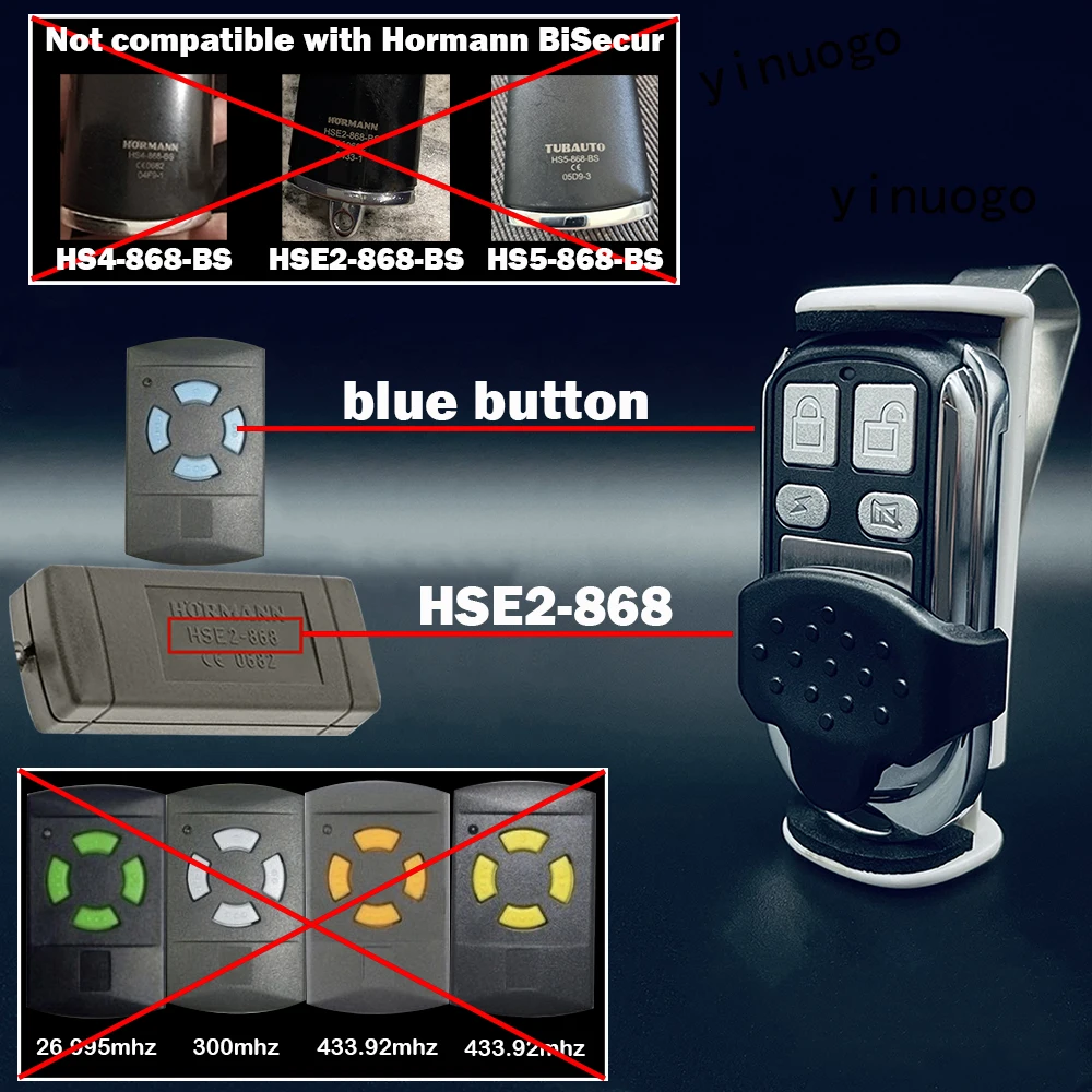 Продажа 868 МГц Hormann Marantec Berner пульт дистанционного управления для MARANTEC Digital 302 BERNER BHS121 BHS140 BHS110 HORMANN HSE2 HSE4 HSM2 HSM4