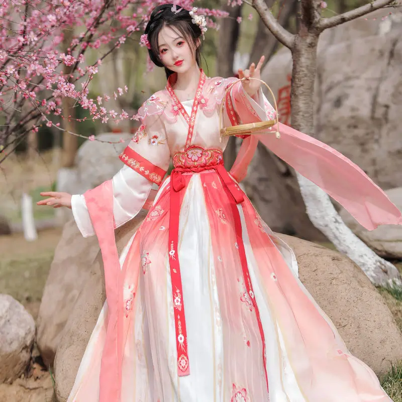 Винтажное платье династии ханьфу Тан женское сказочное китайское для косплея