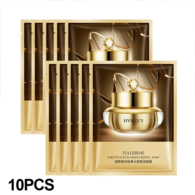 

Moisturizing Facial Mask Shrink Pores Whitening Repair Anti-Aging Oil Control Anti-Wrinkle Firming Smooth Skin Care 10pcs
