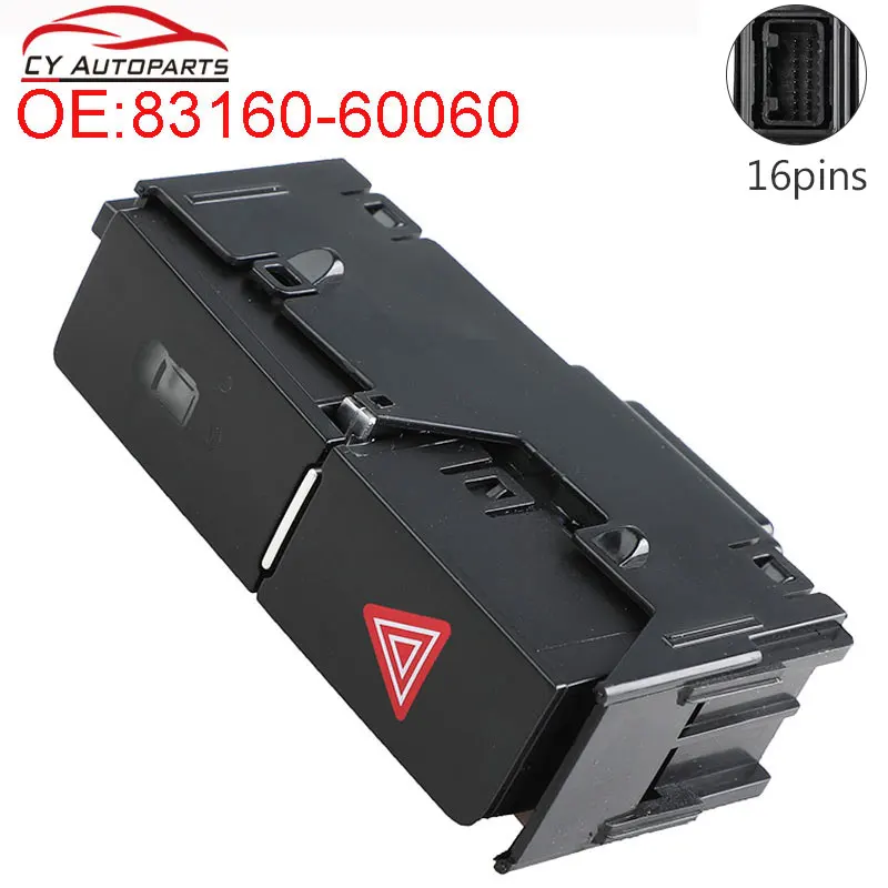 

Новая кнопка аварийного сигнала для Toyota Prado 2009-2017 83160-60060 8316060060