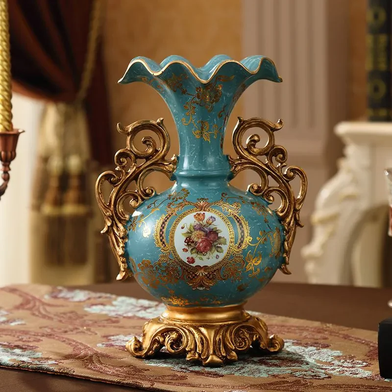 30 см европейская ваза из смолы стереоскопическая композиция сушеных цветов