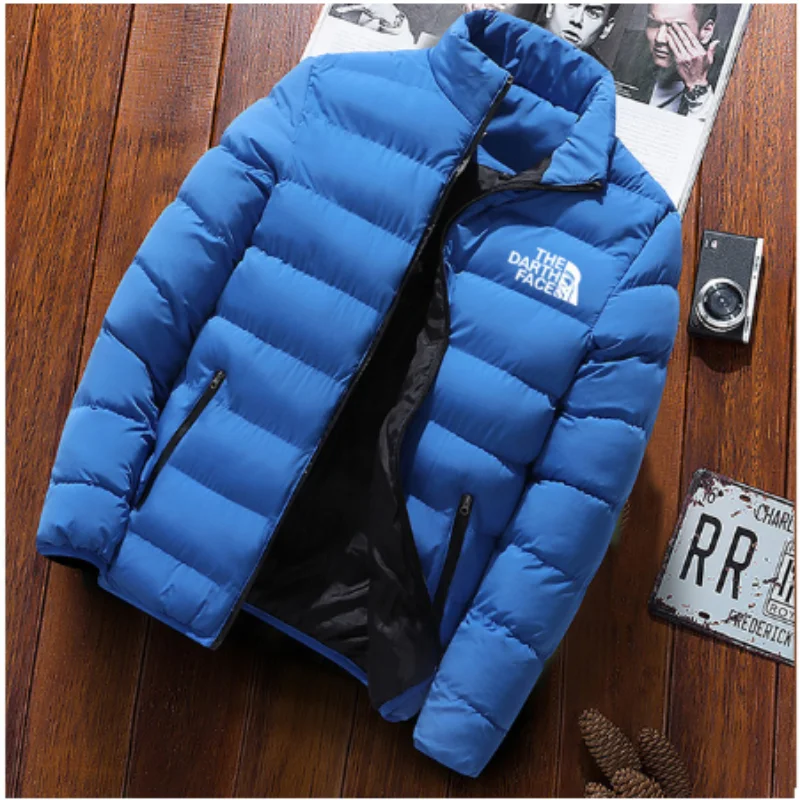2022 Men's Jacket Fashion Spring Autumn Casual Street Slim Jacket Men's Windproof Warm Stand Collar Coat Men's Coat