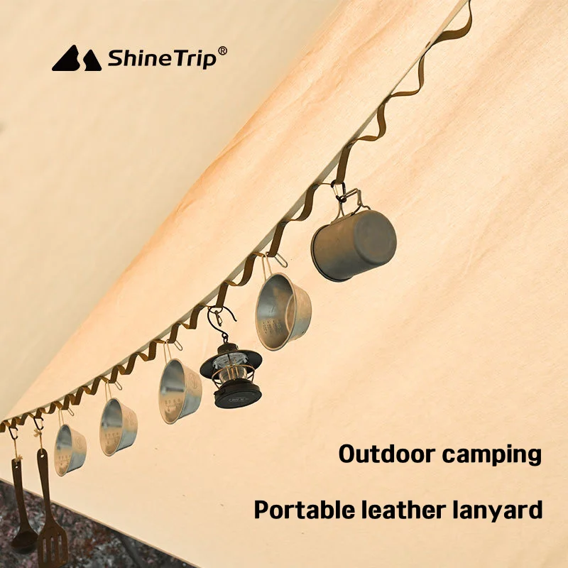 

Outdoor Camping ClotheslineMultifunctional Leather LanyardCamping Tent CanopyAccessoriesOutdoor Storage BagsCamping Shelf Rope