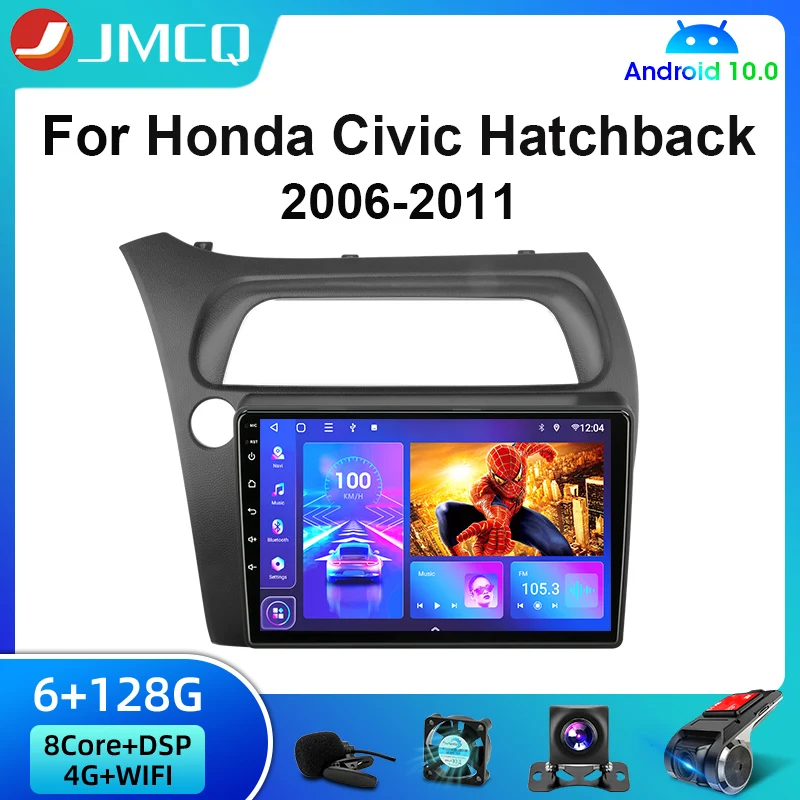 Автомагнитола для Honda Civic Hatchback 10 0-2006 с Android 2011 радио мультимедийным видеоплеером и