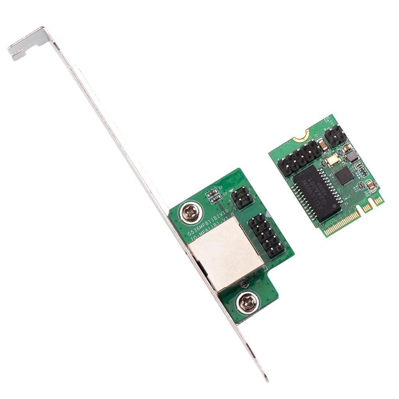 

PCI-Express Gigabit Ethernet Adapter M2 NGFF Network Card M.2 (KYE-M/B) To RJ45 Interface 1000M Wired Network Card
