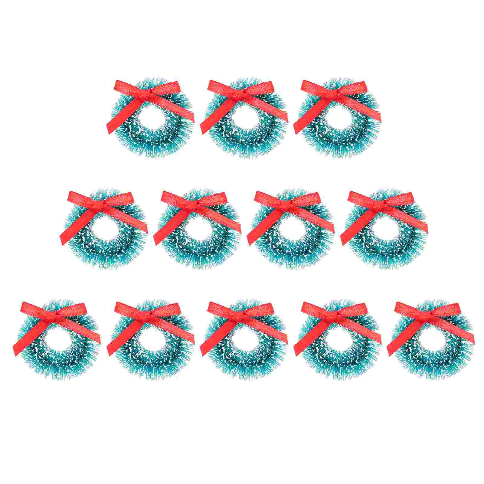 

Mini Christmas Wreath Wreaths Garland Artificial Tree Decorations Decor Miniature Hanging Ornament Rings Crafts Tinsel Decors
