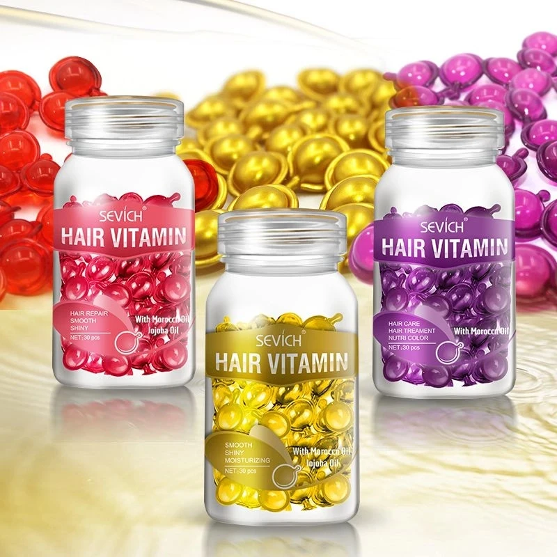 

Hair Vitamin Capsule Keratin Complex Oil Hair Care Repair Damaged Hair Serum Anti-Loss Moroccan Hair Oil hair capsules