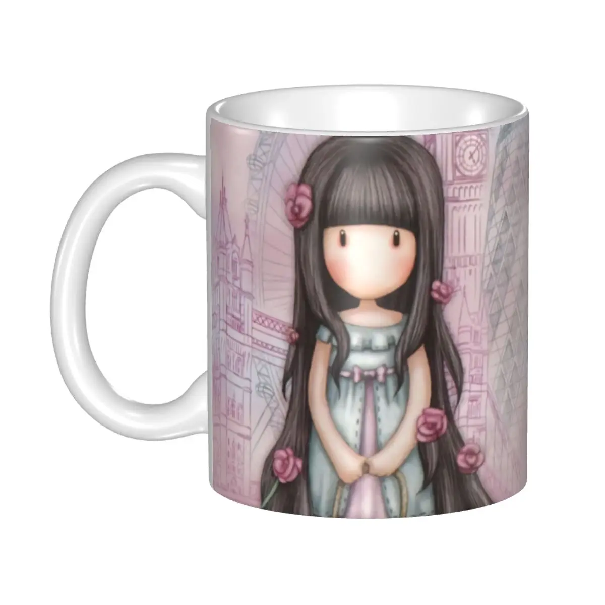 

Custom Anime Santoro Gorjuss Mug DIY Cartoon Gorjuss Girls Ceramic Milk Tea Coffee Cup
