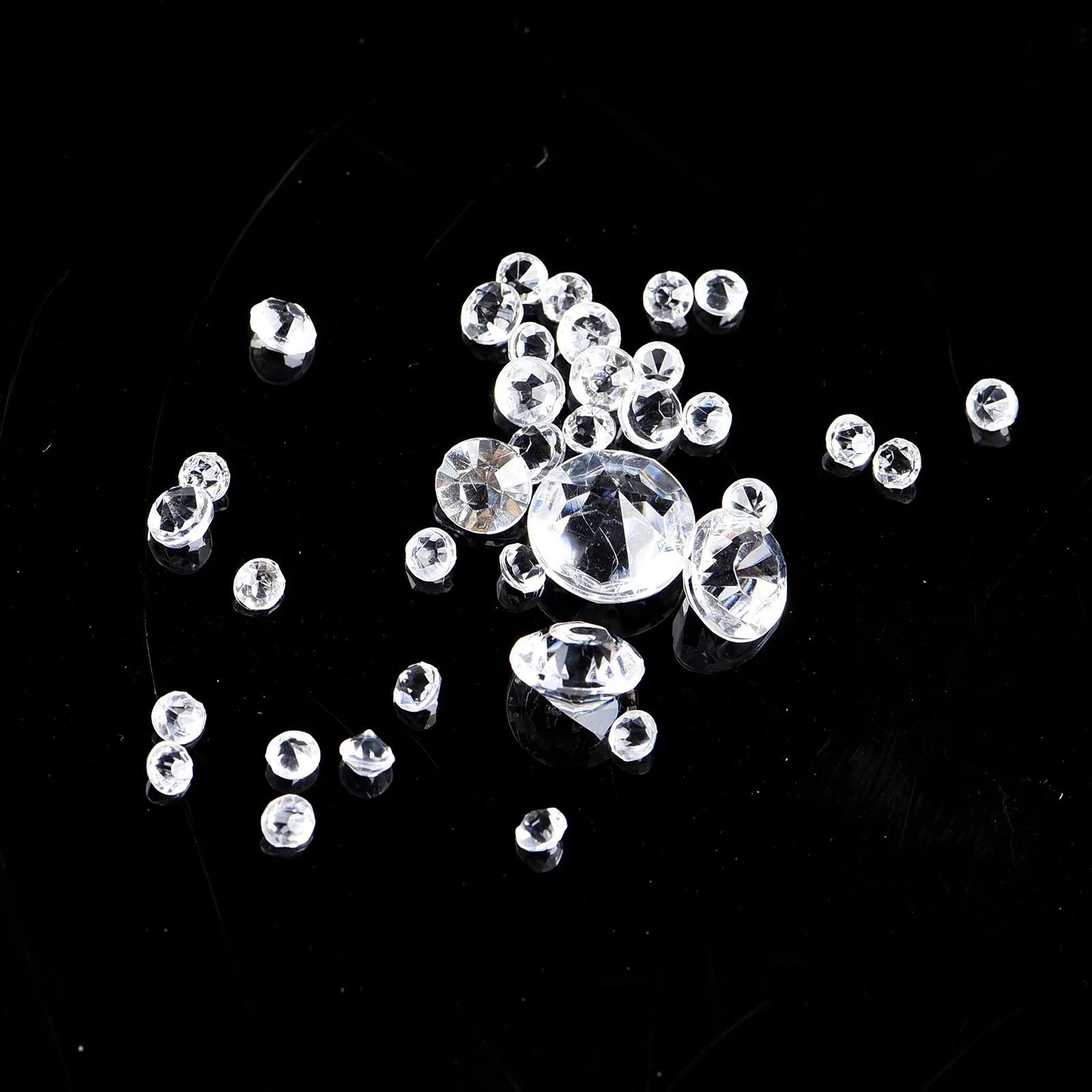 1000 шт. 3-10 мм смешанные размеры акриловые кристаллы разбросанный стол Алмазные