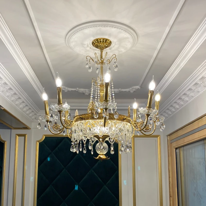 Рисунок 2 - Европейская медная хрустальная люстра для гостиной