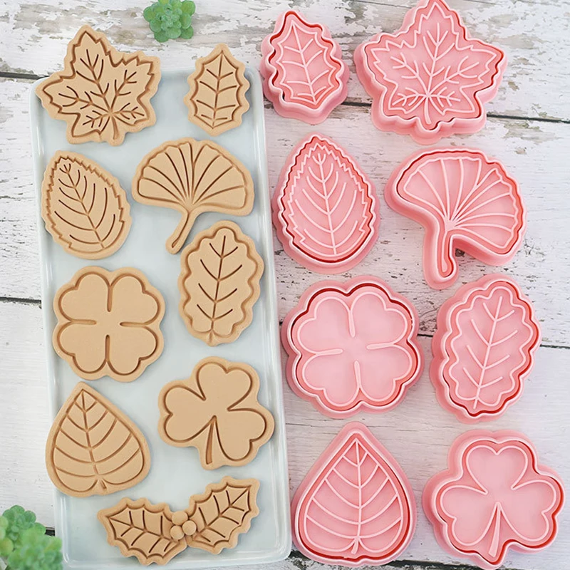 

8 шт./набор, формочки для печенья с листьями