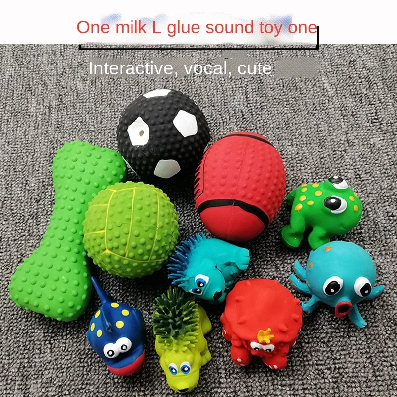

Pet toy latex vocal dog toy puppy interactive football french bulldog accessories molar bite rubber chew ball dog chew toy