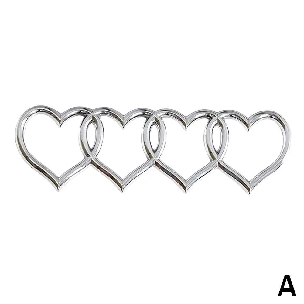 

Модификация логотипа для Audi с эмблемой с четырьмя хвостами в форме сердца A3A4A6LQ5, декоративная задняя эмблема, автомобильная наклейка