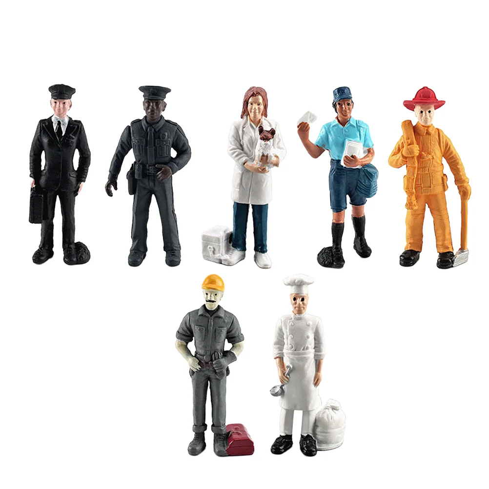 

People Figurines Figures Model Human Mini Miniature Landscapekids Career Figurefigurine Decor Adornments Play Toypilot Ornaments