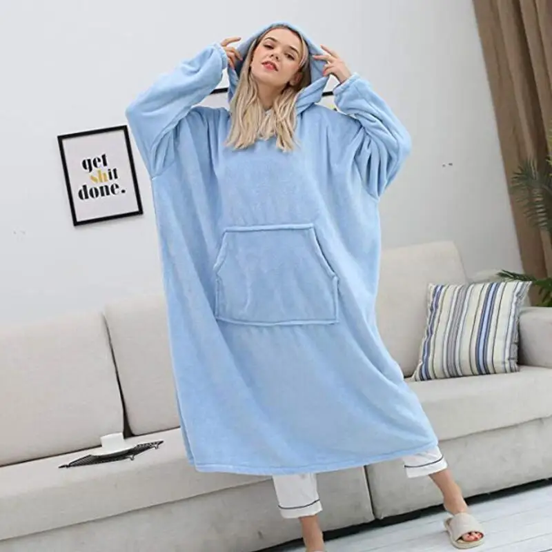 Зимняя Женская Длинная толстовка